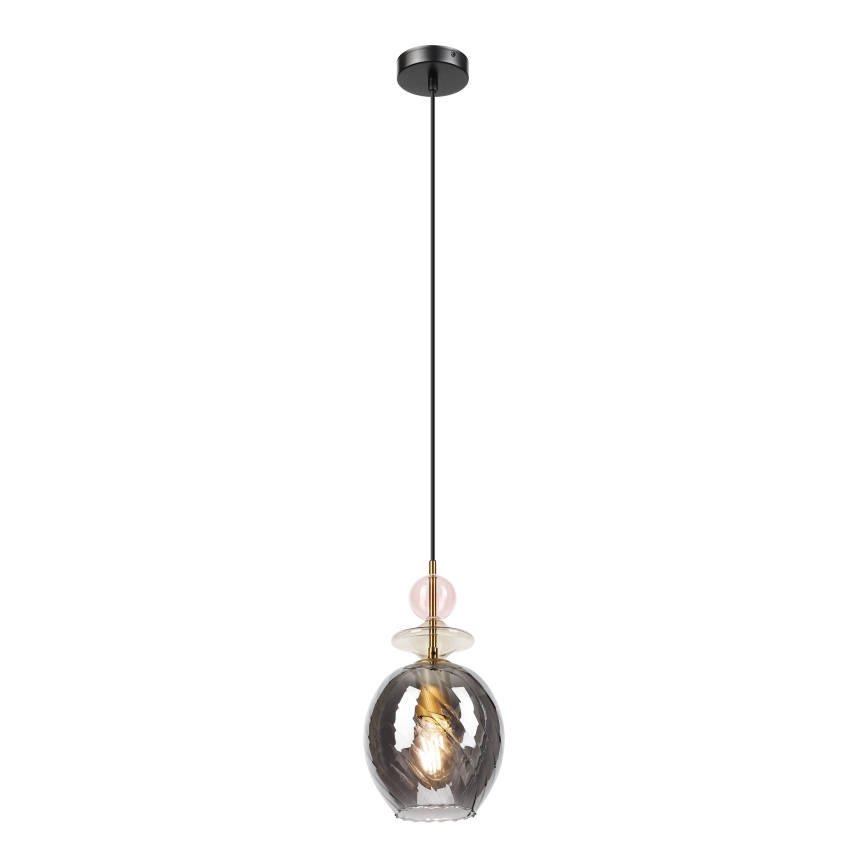 VELLO Cord Pendant Light 1xE27/15W/230V Black/Smoky Pink/Beige/Black