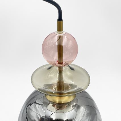 VELLO Cord Pendant Light 1xE27/15W/230V Black/Smoky Pink/Beige/Black
