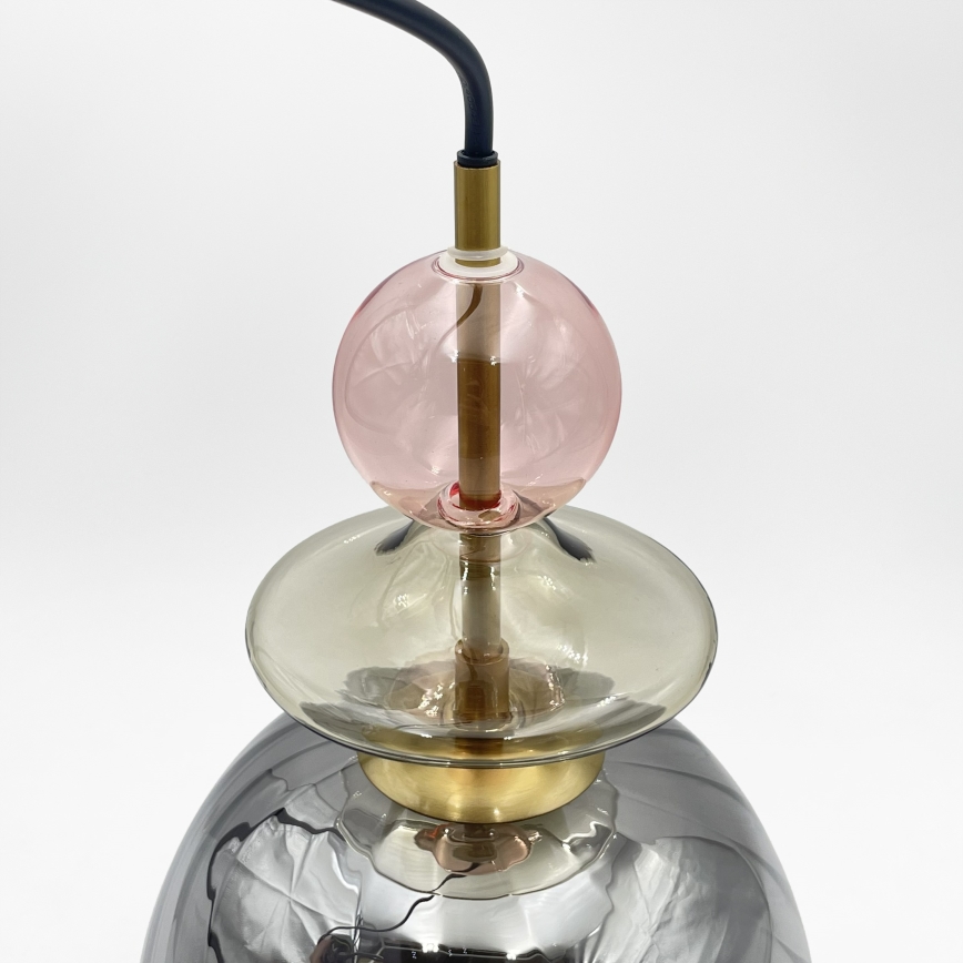 VELLO Cord Pendant Light 1xE27/15W/230V Black/Smoky Pink/Beige/Black