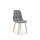 VELSOR Dining Chair, 1 pc, Grey
