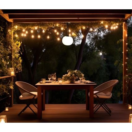 LED Dimmable Rechargeable Outdoor Luminaire VENEZIA LED/1,5W/5V 2500K IP54 2600 mAh Black