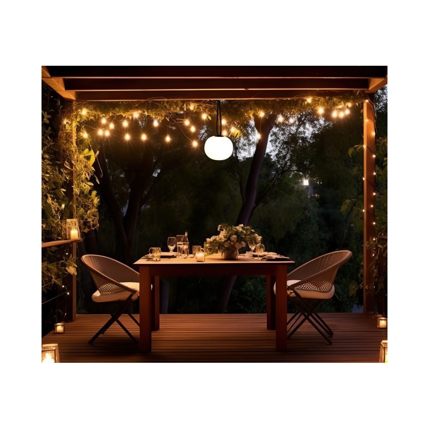 LED Dimmable Rechargeable Outdoor Luminaire VENEZIA LED/1,5W/5V 2500K IP54 2600 mAh Black