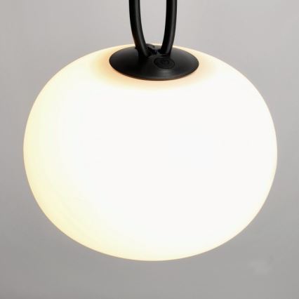 LED Dimmable Rechargeable Outdoor Luminaire VENEZIA LED/1,5W/5V 2500K IP54 2600 mAh Black