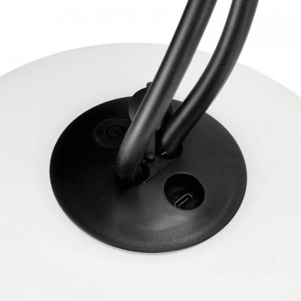 LED Dimmable Rechargeable Outdoor Luminaire VENEZIA LED/1,5W/5V 2500K IP54 2600 mAh Black