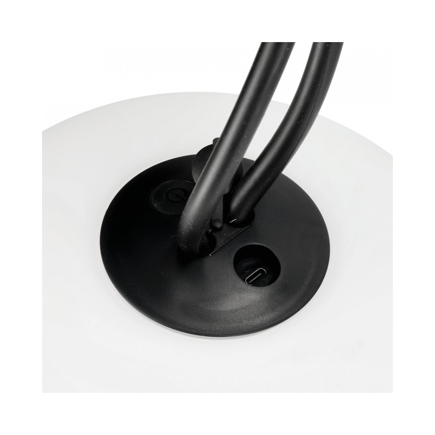 LED Dimmable Rechargeable Outdoor Luminaire VENEZIA LED/1,5W/5V 2500K IP54 2600 mAh Black
