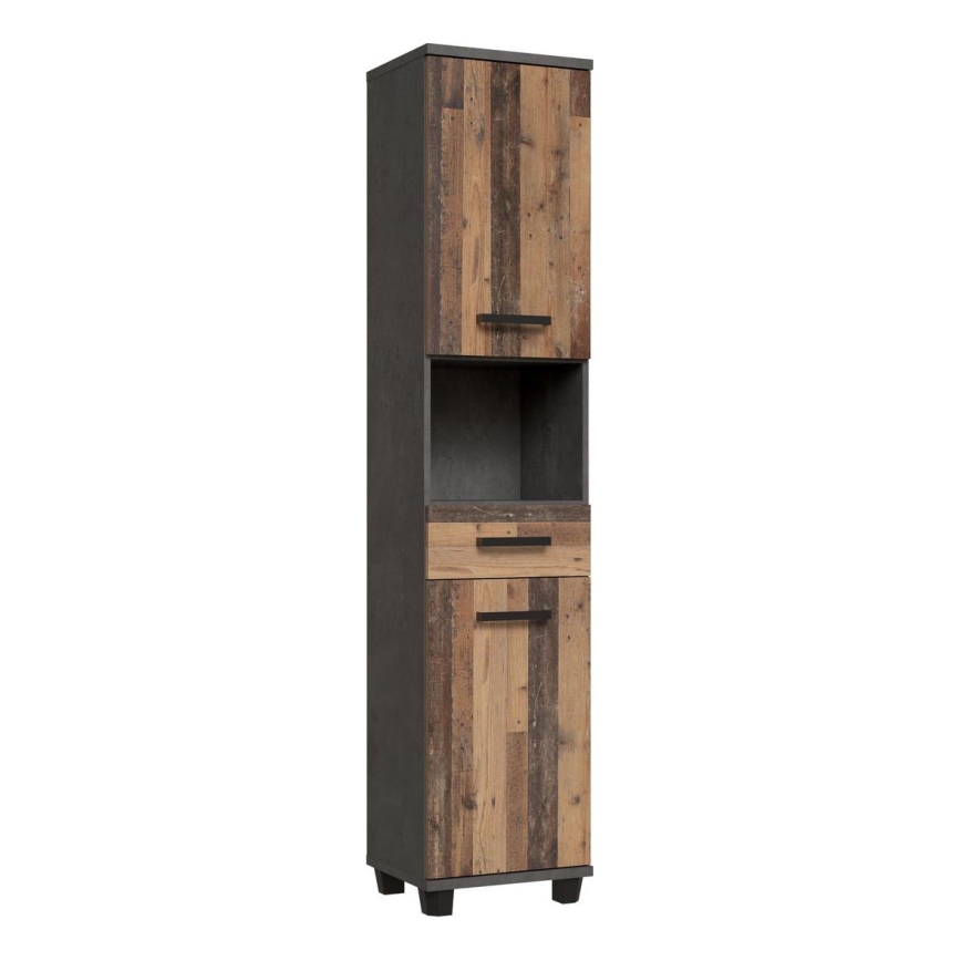 VENOM Anthracite/Brown Bathroom Cabinet