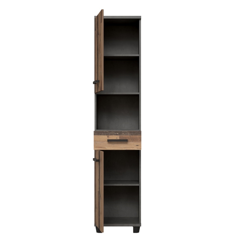 VENOM Anthracite/Brown Bathroom Cabinet