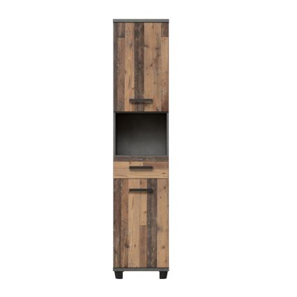 VENOM Anthracite/Brown Bathroom Cabinet