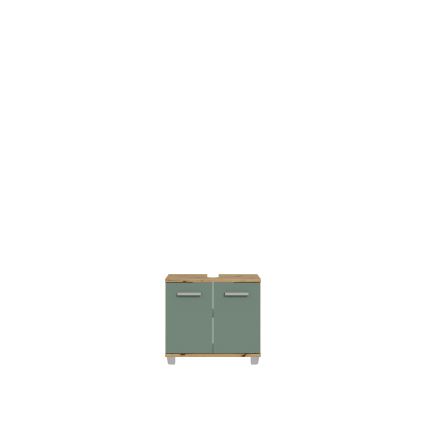 VENOM Bathroom Cabinet, Green/Artisan Oak