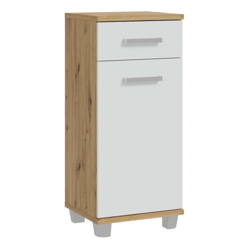 VENOM Bathroom Cabinet, White/Artisan Oak