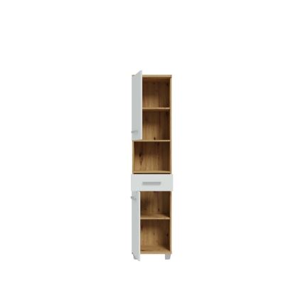 VENOM Bathroom Cabinet, White/Artisan Oak