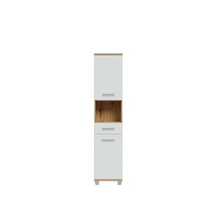 VENOM Bathroom Cabinet, White/Artisan Oak