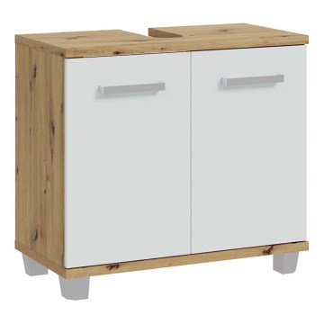 VENOM Bathroom Cabinet, White/Artisan Oak