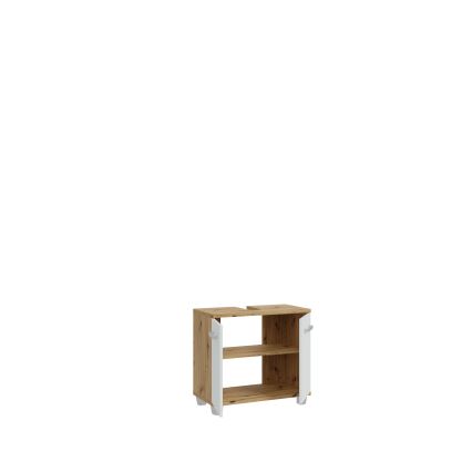 VENOM Bathroom Cabinet, White/Artisan Oak