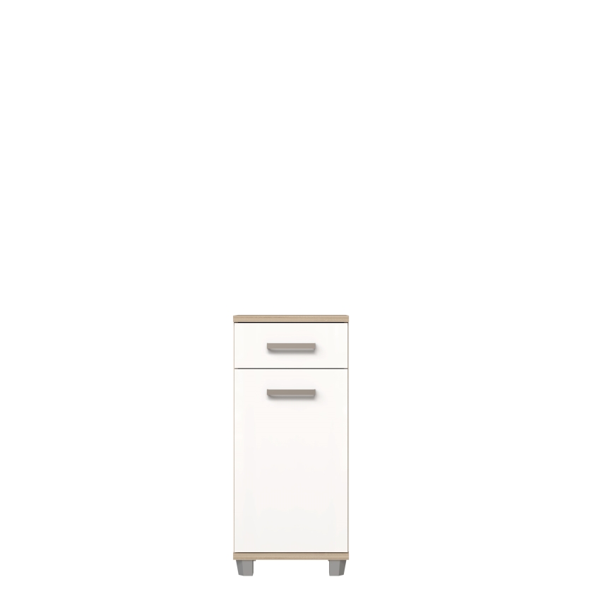 VENOM Bathroom Cabinet, White/Sonoma Oak