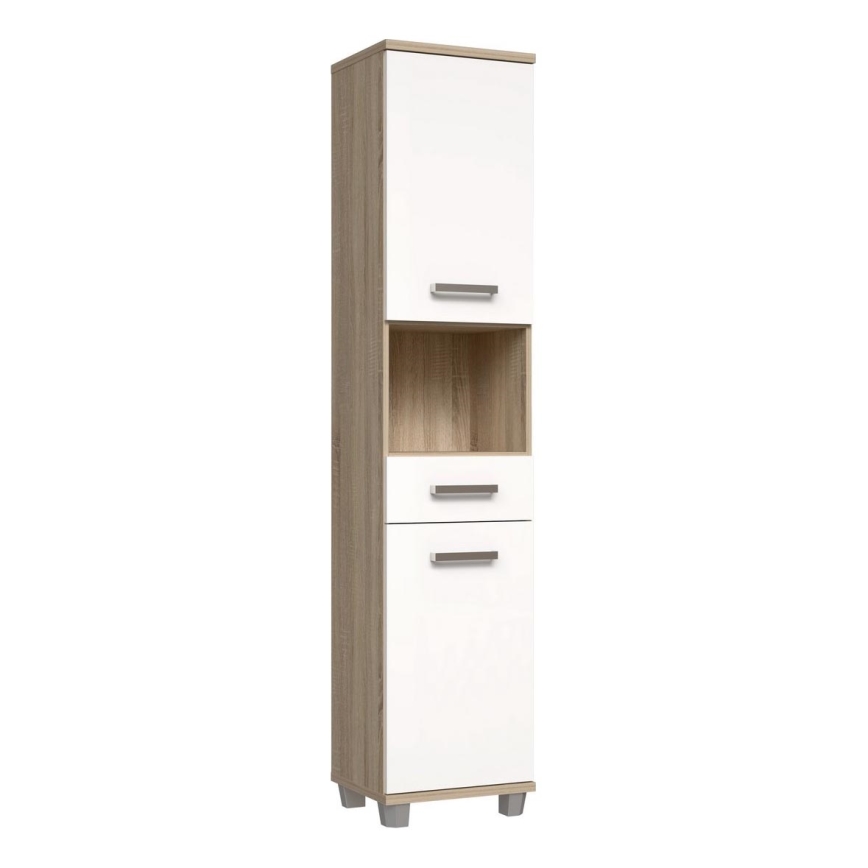 VENOM bathroom cabinet, white/Sonoma oak