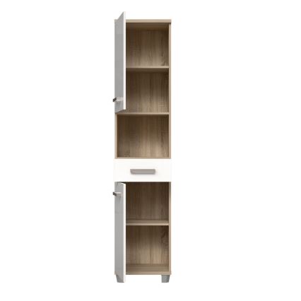 VENOM bathroom cabinet, white/Sonoma oak