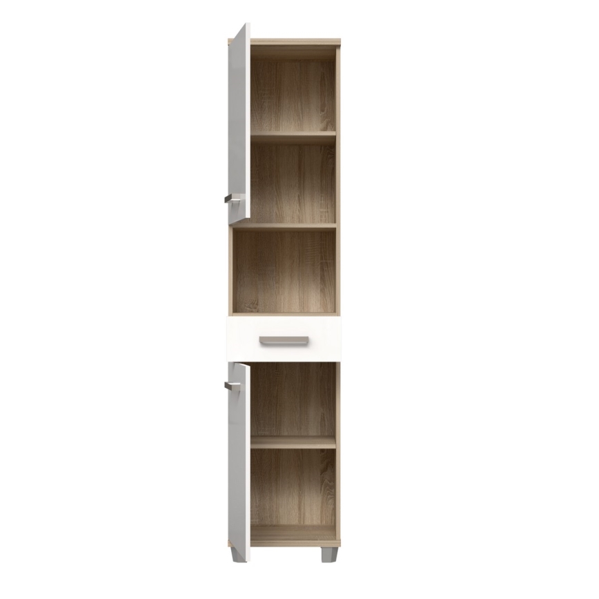 VENOM bathroom cabinet, white/Sonoma oak