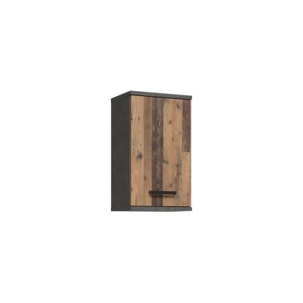 VENOM wall-mounted bathroom cabinet anthracite/brown