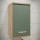 VENOM Wall-Mounted Bathroom Cabinet, Green / Artisan Oak
