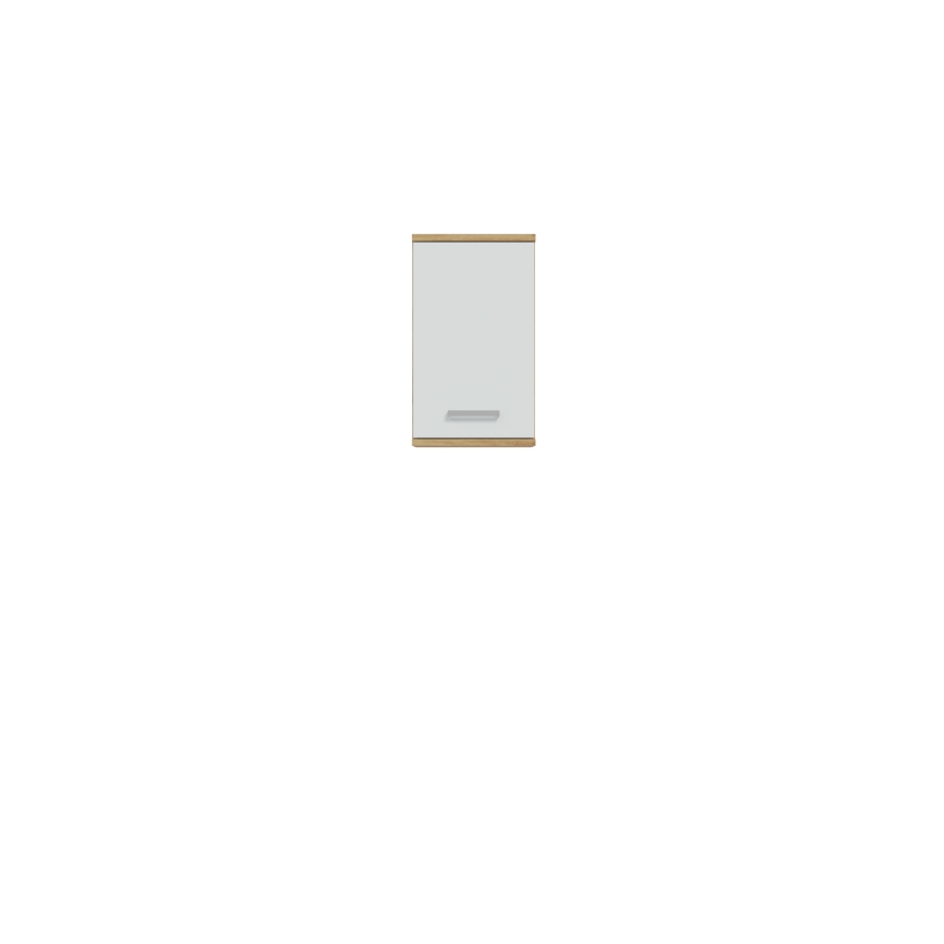 VENOM Wall-Mounted Bathroom Cabinet – White/Artisan Oak