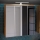 VENOM wall-mounted bathroom cabinet with mirror, white / artisan oak