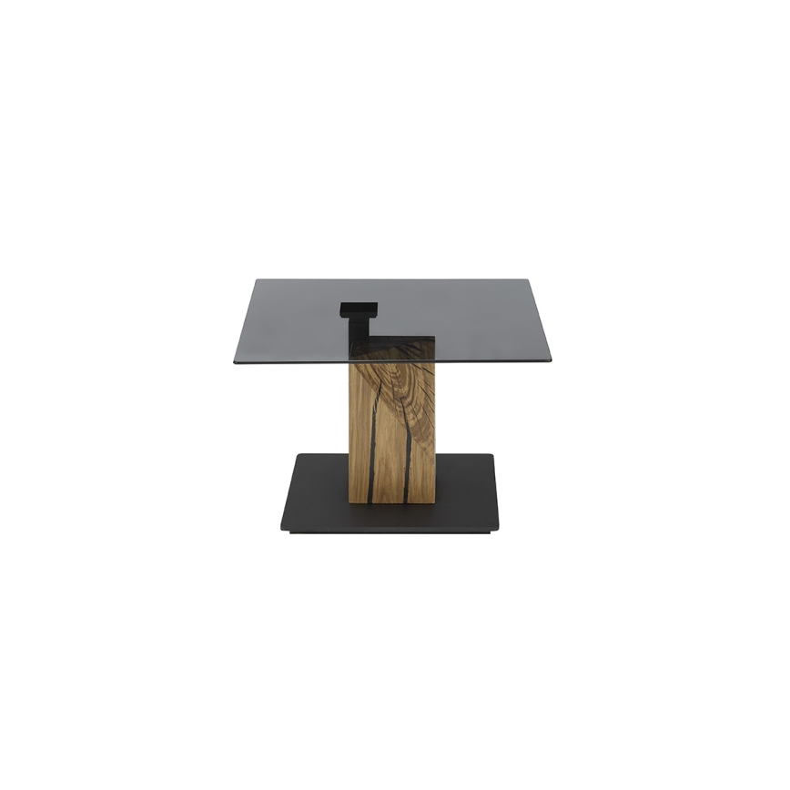 VENTO Lift-Top Coffee Table, Smoked/Oak/Black