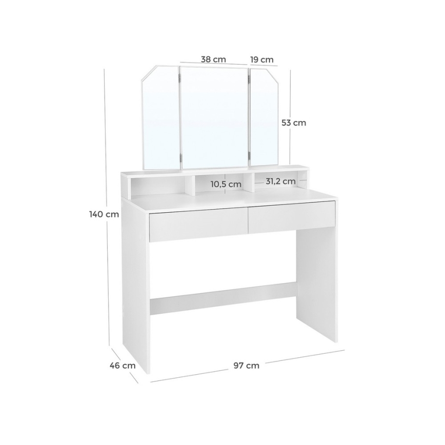 VENUS Vanity Table, White