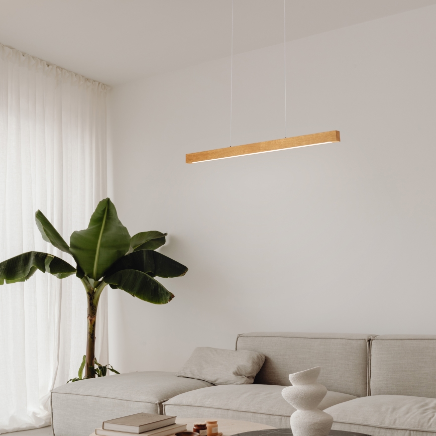 VERDE Cable Pendant Light LED 18W/230V, 3000K, 76 cm — Oak