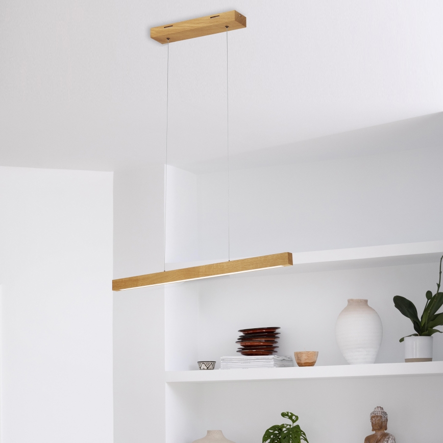 VERDE Cable Pendant Light LED 18W/230V, 3000K, 76 cm — Oak