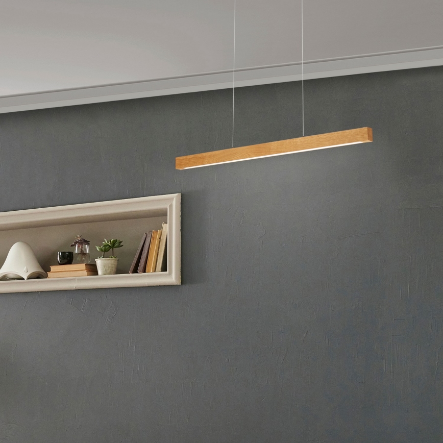 VERDE Cable Pendant Light LED 18W/230V, 3000K, 76 cm — Oak