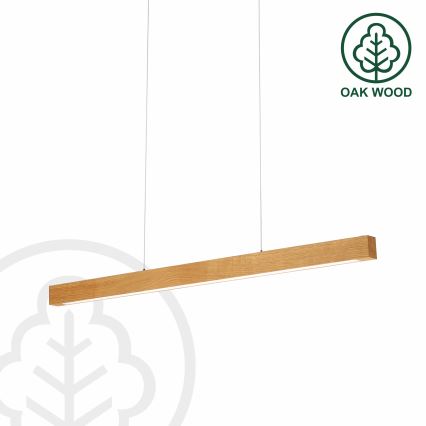 VERDE Cable Pendant Light LED 18W/230V, 3000K, 76 cm — Oak
