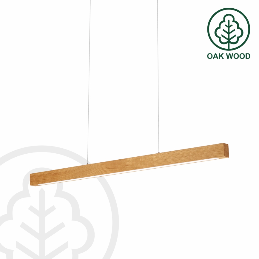 VERDE Cable Pendant Light LED 18W/230V, 3000K, 76 cm — Oak