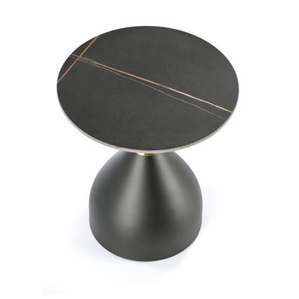 VERO coffee table Ø 50 cm black/gold