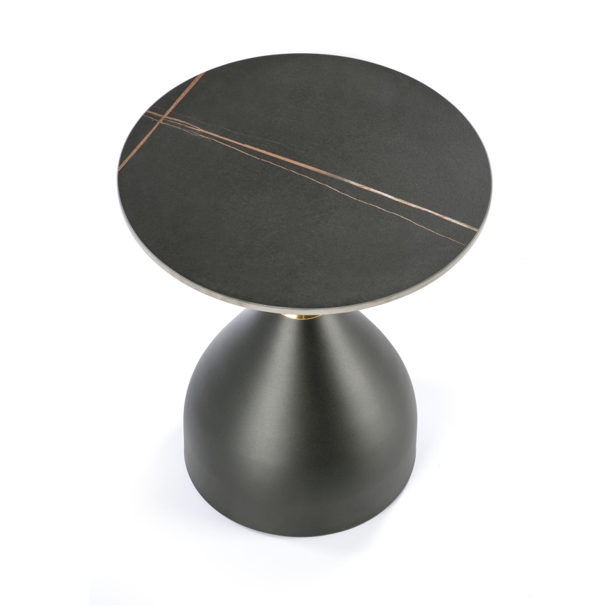 VERO coffee table Ø 50 cm black/gold