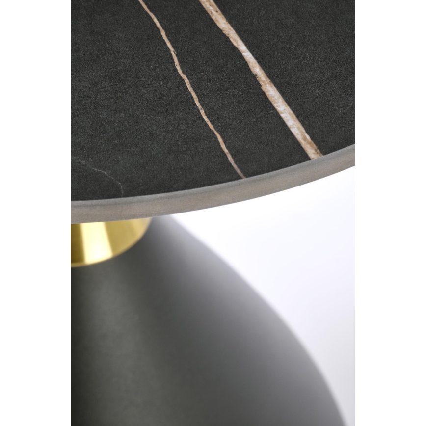 VERO coffee table Ø 50 cm black/gold