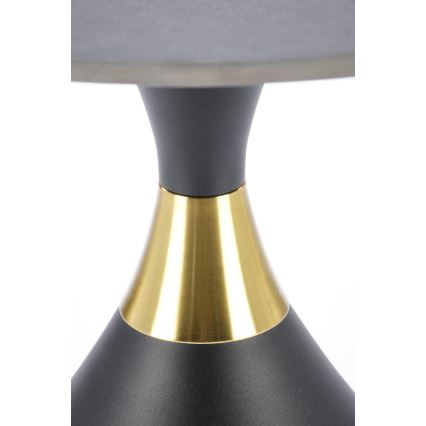 VERO coffee table Ø 50 cm black/gold