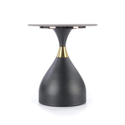 VERO coffee table Ø 50 cm black/gold