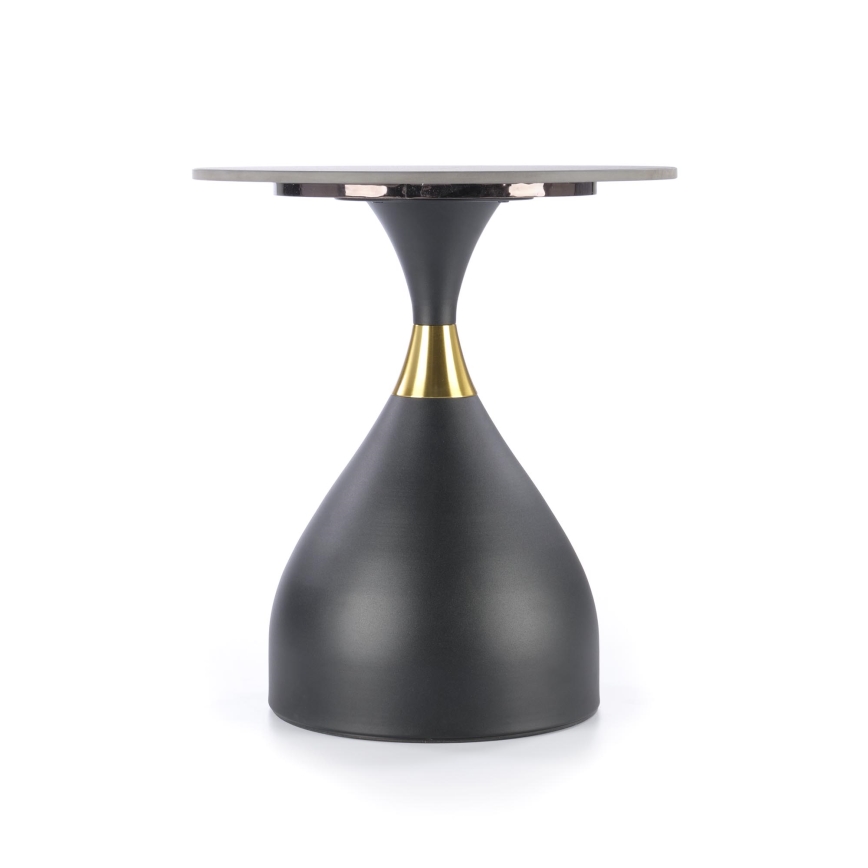 VERO coffee table Ø 50 cm black/gold