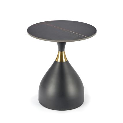 VERO coffee table Ø 50 cm black/gold