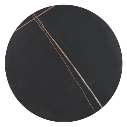 VERO coffee table Ø 50 cm black/gold