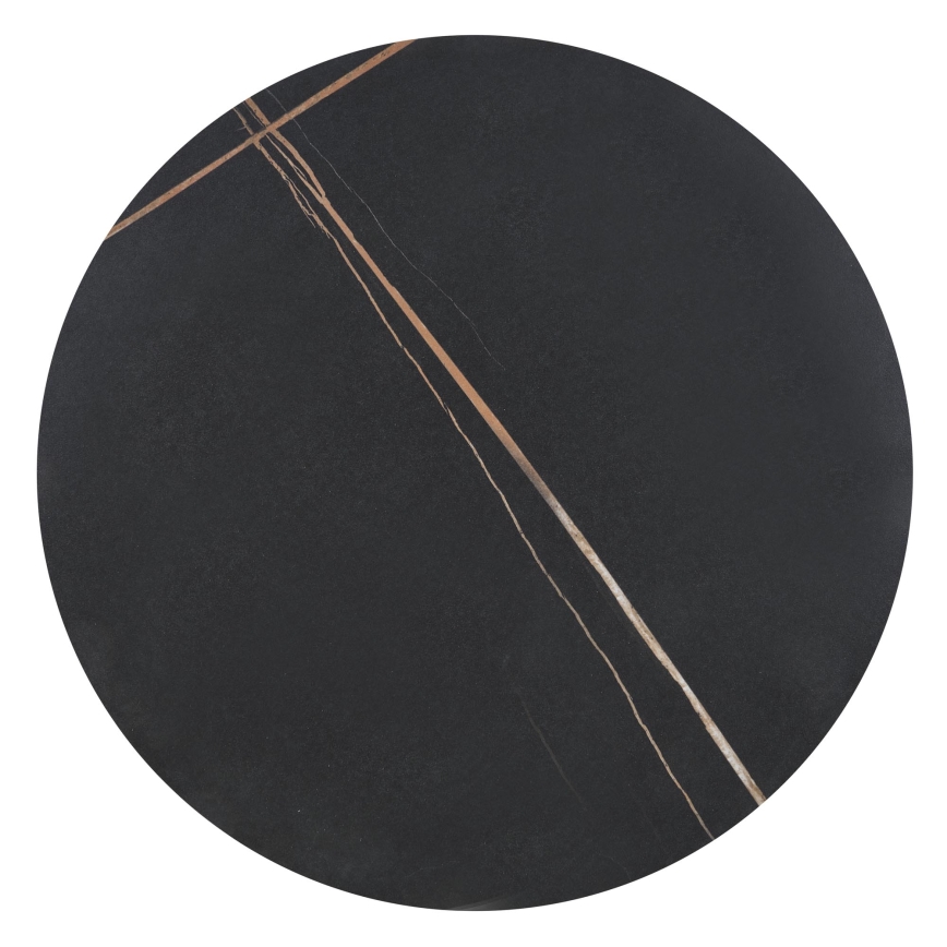 VERO coffee table Ø 50 cm black/gold