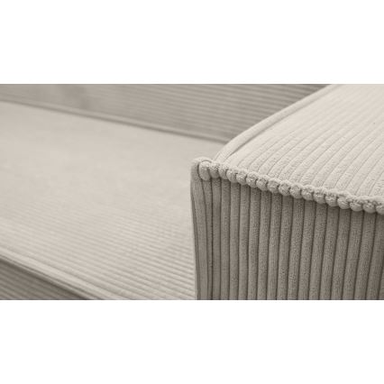 Versatile U-shaped corner pull-out sofa LONDON, beige