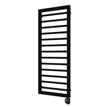 Vertaduro - ADEL Thermostatic Bathroom Radiator, 600 W, 128x50 cm, Black