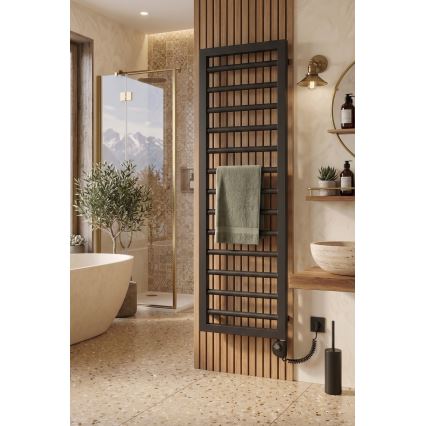 Vertaduro - ADEL Thermostatic Bathroom Radiator 600W 128x50 cm Anthracite