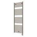Vertaduro - DENISE Bathroom Radiator with Thermostat, 600 W, 154 x 50 cm, Taupe