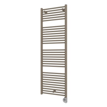 Vertaduro - DENISE Bathroom Radiator with Thermostat, 600 W, 154 x 50 cm, Taupe
