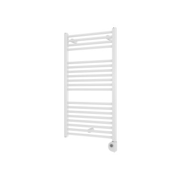 Vertaduro - DENISE Heated Towel Rail with Thermostat, 400 W, 94 x 50 cm, White