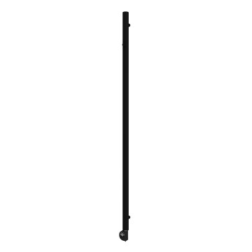 Vertaduro - ERDA Bathroom Radiator with Thermostat, 400 W, 180 x 5 cm, Black