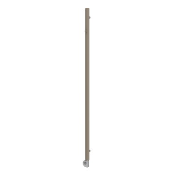 Vertaduro - ERDA Bathroom Radiator with Thermostat, 400W, 180 x 5 cm, Taupe